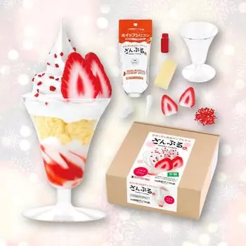 дома во время Нового года и Ganso Food Sample Shop набор образцов еды Образец парфе Клубника Поделки для родителей и детей Свободно комбинируйте детали