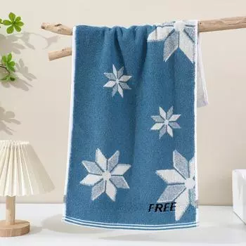 Домашнее быстросохнущее банное полотенце трикотажное жаккардовое утолщенное бытовое впитывающее полотенце для мытья лица 34x74см 1шт 34x74cm1pcs