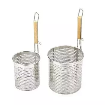 Домашнее кухонное сито, дуршлаг, ручка с крючком, отверстия для корзины с лапшой, посуда для приготовления на пару