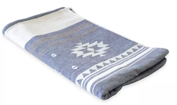 Домашнее полотенце имабари Nakashoji, марлевое одеяло, 140 x 190 см, темно-синий с местным узором (Один) 251170015-070 тёмно-синий