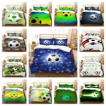 Домашнее постельное белье с принтом, комплект пододеяльников с наволочкой, пододеяльники, лучший подарок, моющийся постельный костюм, детский удобный дышащий UK Single 135x200cm