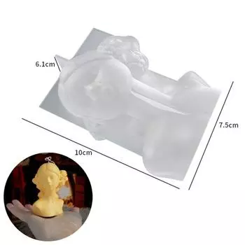 Домашнее рукоделие силиконовые формы для свечей для девочек DIY Rose Blindned Female Aromath Gpysum Home Decor Making Women Head Art Candle Mold