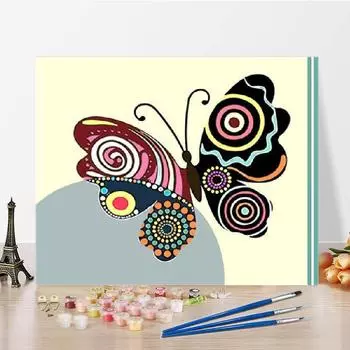 Домашнее украшение Цифровая масляная живопись DIY Живопись по номерам Холст Искусство Цифровая масляная живопись 40x50cm no frame