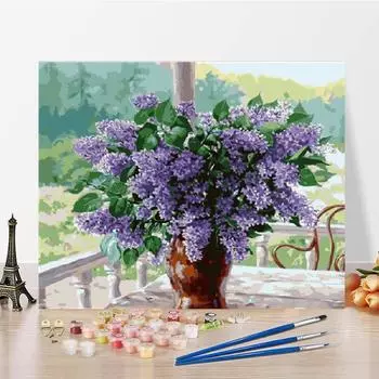 Домашнее украшение Цифровая масляная живопись DIY Живопись по номерам Цифры Масляная живопись Холст Цифры Живопись 40x50cm no frame