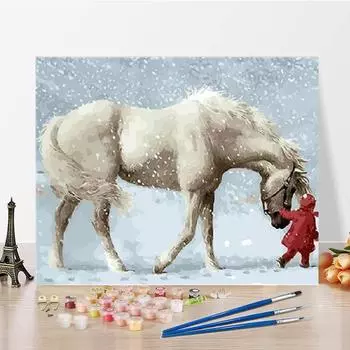 Домашнее украшение Цифровая живопись маслом Искусство Холст DIY Живопись по номерам Цифры Живопись маслом 40x50cm no frame