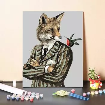 Домашнее украшение Цифры Картина маслом Искусство Холст Цифровая живопись маслом DIY Картина по номерам 40x50cm no frame