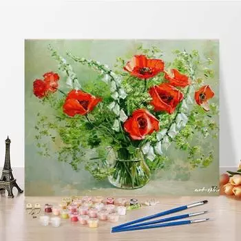 Домашнее украшение Цифры Масляная живопись Цифровая масляная живопись Искусство DIY Живопись по номерам Холст 40x50cm no frame