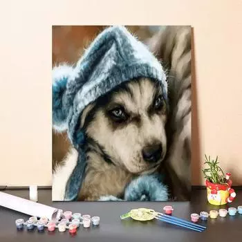 Домашнее украшение Декомпрессионная картина на холсте Картина по номерам DIY Цифровая живопись маслом Ручная роспись 40x50cm no frame