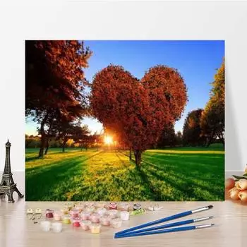 Домашнее украшение DIY Живопись по номерам Цифры Картина маслом Холст Цифровая живопись маслом Искусство 40x50cm no frame