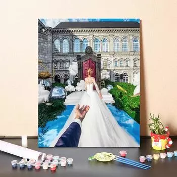 Домашнее украшение DIY Живопись по номерам Холст Искусство Цифровая живопись маслом Живопись маслом по номерам 40x50cm no frame