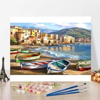 Домашнее украшение Холст Цифры Масляная живопись Цифровая масляная живопись DIY Живопись по номерам Искусство 40x50cm no frame