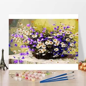 Домашнее украшение Холст Цифры Масляная живопись DIY Живопись по номерам Цифровая живопись маслом Искусство 40x50cm no frame