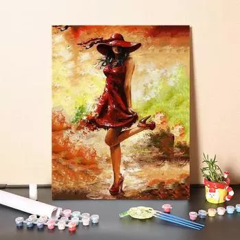 Домашнее украшение Холст DIY Живопись по номерам Цифры Масляная живопись Искусство Цифровая масляная живопись 40x50cm no frame