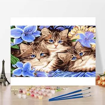 Домашнее украшение Холст DIY Живопись по номерам Искусство Цифровая живопись маслом Живопись маслом по номерам 40x50cm no frame