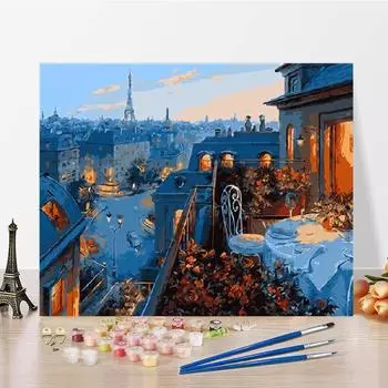 Домашнее украшение Холст Искусство DIY Живопись по номерам Цифровая масляная живопись 40x50cm no frame