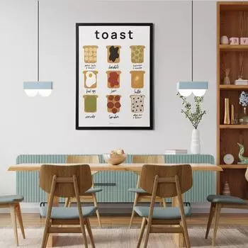 Домашнее украшение Холст Тост Картины Настенные Картины Hd Печать Современный Скандинавский Стиль Модульный Плакат для Кухни Без Рамки 21x30cm No Framed