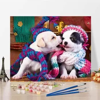 Домашнее украшение Картина по номерам Ручная роспись холста Картина своими руками Цифровая живопись маслом Декомпрессия 40x50cm no frame