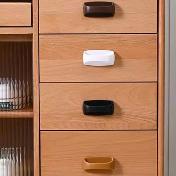 Домашнее украшение Самоклеящиеся накладки на шкафы Мебельная фурнитура Дверные ручки Ручки для ящиков Шкаф жёлтый