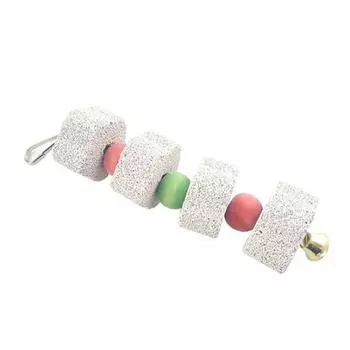 Домашнее животное хомяк кролик шиншилла попугай птица зубы шлифовальный камень струна жевательная игрушка One Size