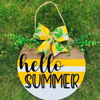 Домашние деревянные подвески ручной работы, таблички на входной двери, декоративные украшения One Size