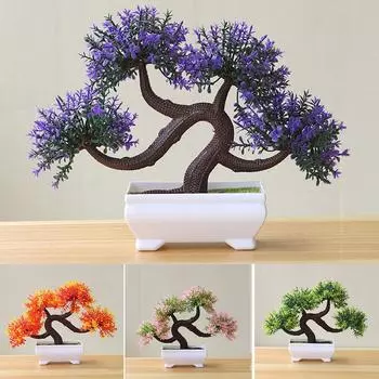 Домашние искусственные горшечные растения Моделирование офисных растений зелёный