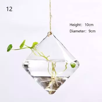 Домашние кашпо прозрачное стекло подставка для цветов подвесная ваза шар террариум контейнер для сада и домашнего декора