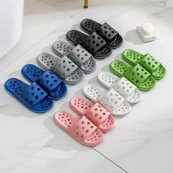 Домашние классные тапочки женские четырехсезонные комнатные нескользящие домашние мягкие тапочки для ванной комнаты с протеканием для парных тапочек для мальчиков 36/37 розовый