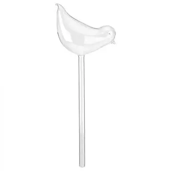 Домашние растения Цветы Автоматические устройства для полива Прозрачная стеклянная кормушка для воды Форма птицы