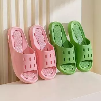 Домашние тапочки для купания, протекающие швабры, мужские и женские туалеты, мягкое дно, выдолбленные, нескользящие, для пар, для ванной комнаты в отеле 36/37 розовый