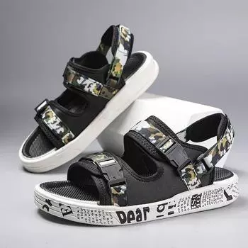 Домашние тапочки для мужчин Пляжные шлепанцы Мужские тапочки Тапочки Домашние шлепанцы Обувь Дизайнерская мужская обувь Взрослые мужские сандалии 36