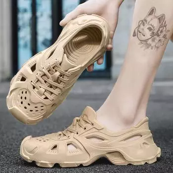 Домашние тапочки для мужчин Шлепанцы Обувь Подлинная мужская тапочка Мужская роскошная оригинальная брендовая обувь Удобная мужская сандалия Мягкая 36-37