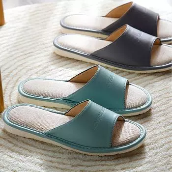 Домашние тапочки для женщин весна осень пара домашние тапочки мягкие нескользящие спальные женские тапочки антизапаховые бесшумные напольные туфли мужские 250(suit 35-36)