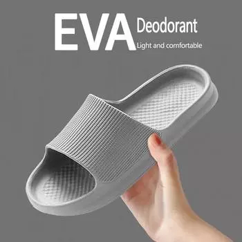 Домашние тапочки из ЭВА, мужские и женские нескользящие сандалии для ванной, летние шлепанцы с дезодорантом для пар, домашние тапочки с мягкой подошвой, мужские уличные тапочки 40-41 оранжевый