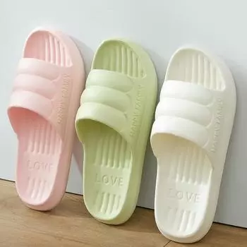 Домашние тапочки из ЭВА с мягкой подошвой для ванной комнаты, женские нескользящие домашние домашние сандалии для пары, мужские сандалии 36-37 белый