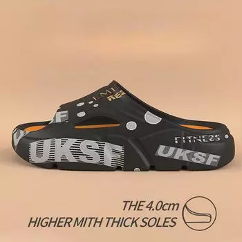 Домашние тапочки Мужская летняя обувь 2024 Пляжные сандалии для мужчин Тапочки Мужские тапочки Мужские сандалии из натуральной кожи Суперкопия обуви 40-41