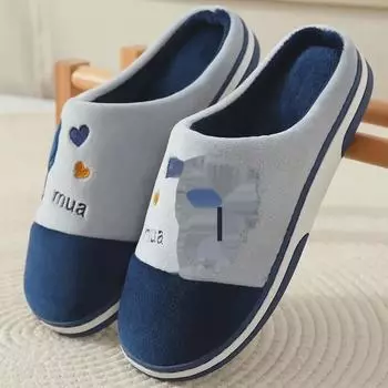 Домашние тапочки унисекс из меха, хит продаж: Зимние, нескользящие, толстая подошва, доступны большие размеры. 36-37 (for size 35-36 feet)