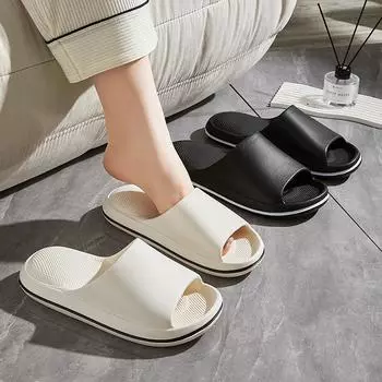 Домашние тапочки, женские домашние домашние противоскользящие парные сандалии на толстой подошве 36-37 розовый