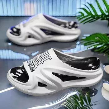 Домашние тапочки женские, новый стиль, женские шлепанцы на лето, брендовые сандалии Snickers, женские летние туфли на каблуке, летняя женская теннисная обувь 36 чёрный