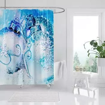 Домашние занавески для душа для ванной комнаты, рождественские животные, водонепроницаемая ткань, занавески для ванной комнаты, современная занавеска для душа 180x200 240x200 W90XH180cm