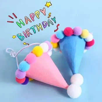 Домашние животные День рождения шляпа Рождественский головной убор Кошка Собака Праздничные аксессуары для волос Товары для вечеринок для домашних животных