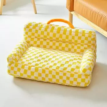 Домашние животные осенью и зимой Дофамин Кошачье гнездо Теплая и удобная кошачья кровать Диван для питомца Зимний коврик Спальный коврик Четыре сезона