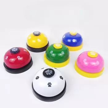 Домашние животные Позвоните в колокольчик, чтобы заказать еду Тренировочный артефакт для собак и кошек Развивающая игрушка Колокольчик для еды Колокольчик с отпечатком лапы Игрушка для собак 7.2*5cm