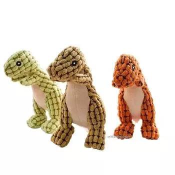 Домашние животные, собака, жевательная игрушка, забавная игрушка в форме динозавра, кошка, пищащая игрушка для обучения, имитация упражнений, игрушки для животных, чихуахуа оранжевый