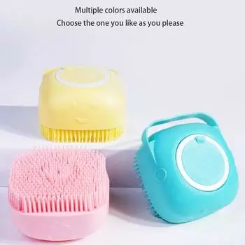 Домашние животные Собаки Ванна Щетка Для Собак Аксессуары Для Собак Мягкий Силиконовый Массажер Чистящий Инструмент Расческа Кошки Товары Главная S розовый