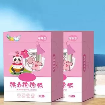 Домашний аксессуар, инновационная бумага для стирки, экологически чистая портативная глубокая очистка розовый