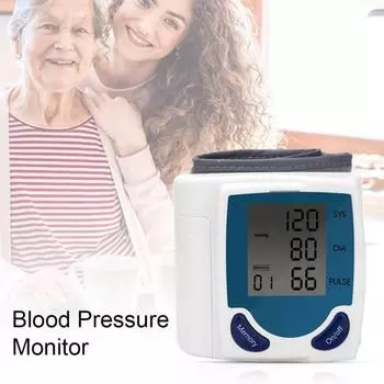 Домашний цифровой сфигмоманометр, автоматический монитор для измерения артериального давления на запястье
