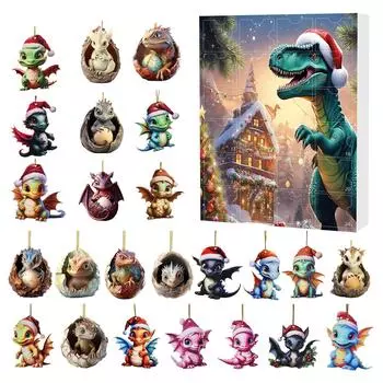 Домашний декор 2024 Праздничный адвент-календарь Адвент-календарь Коллекционный 2D-набор забавных животных Памятный коллекционный домашний декор