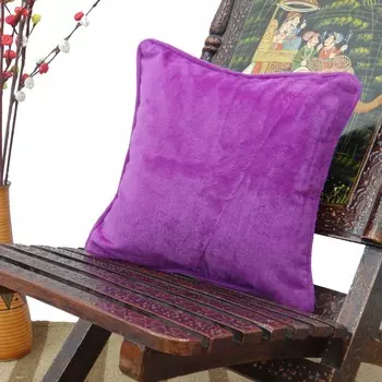 Домашний декор декоративная подушка твердый индийский чехол для подушки темно-фиолетовый бархатный чехол для кровати 12x12 12 x 12 Inches фиолетовый