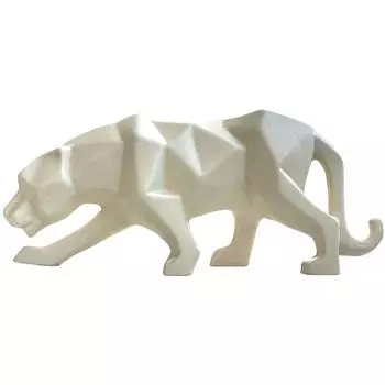 Домашний декор, керамические фигурки, декоративные фигурки, подарочные абстрактные статуи идолов с матовой отделкой (Белая пантера) новый