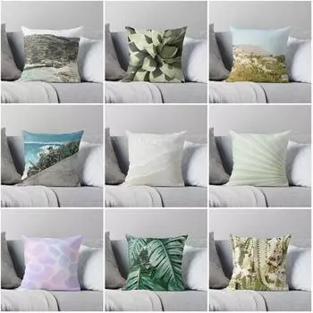 Домашний декор, наволочка с пейзажным узором, наволочка, диван-кровать, спальня, гостиная, модный принт 40x40cm